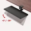 Maclean toetsenbordhouder onder het bureau, max. belasting 5 kg, horizontaal en verticaal verstelbaar, zwart, MC-108 B