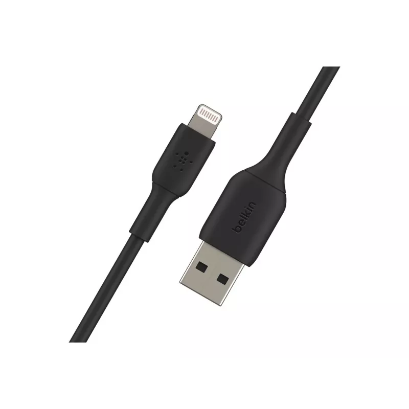 BELKIN PVC USB-KABEL USB-A - LIGHTNING, 1M, ZWART