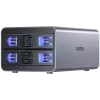 Externe RAID-behuizing Unitek S1308B01-EU voor 2,5-inch/3,5-inch schijven, tot 40 TB, 5 Gbit/s interface