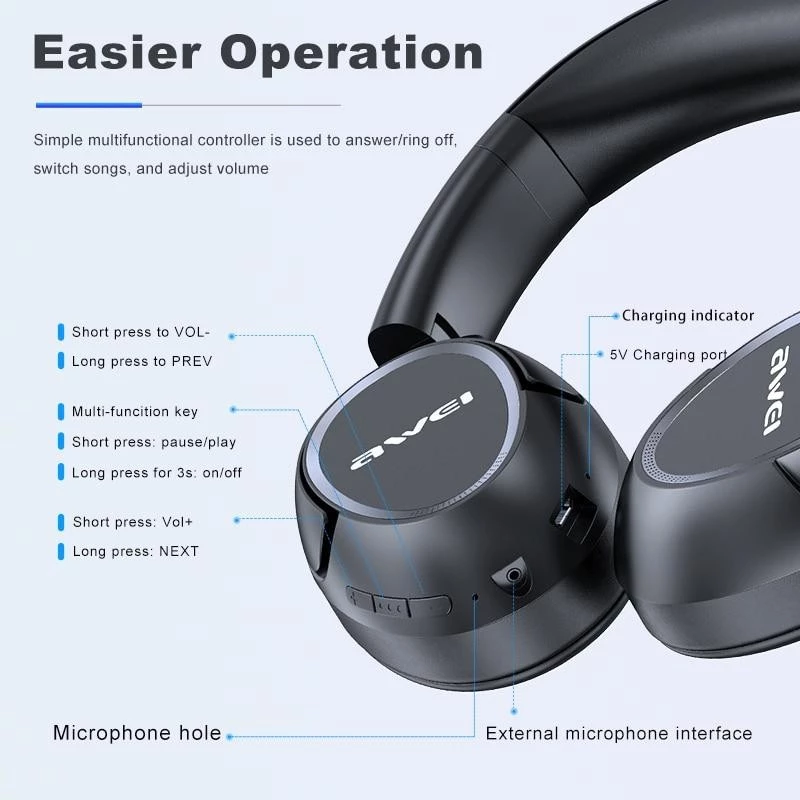 Bluetooth-hoofdtelefoon Awei A770BL