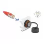 DeLOCK Easy 45 module netwerk RJ45 Cat.6A 45x45mm 1000 Mbit/s zwart