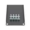 Rack-blindplaat Extralink Front Blank Panel 2U 19 inch zwart, stalen behuizing