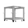 Rack 19 9U 600x600-1100 verstelbaar grijs