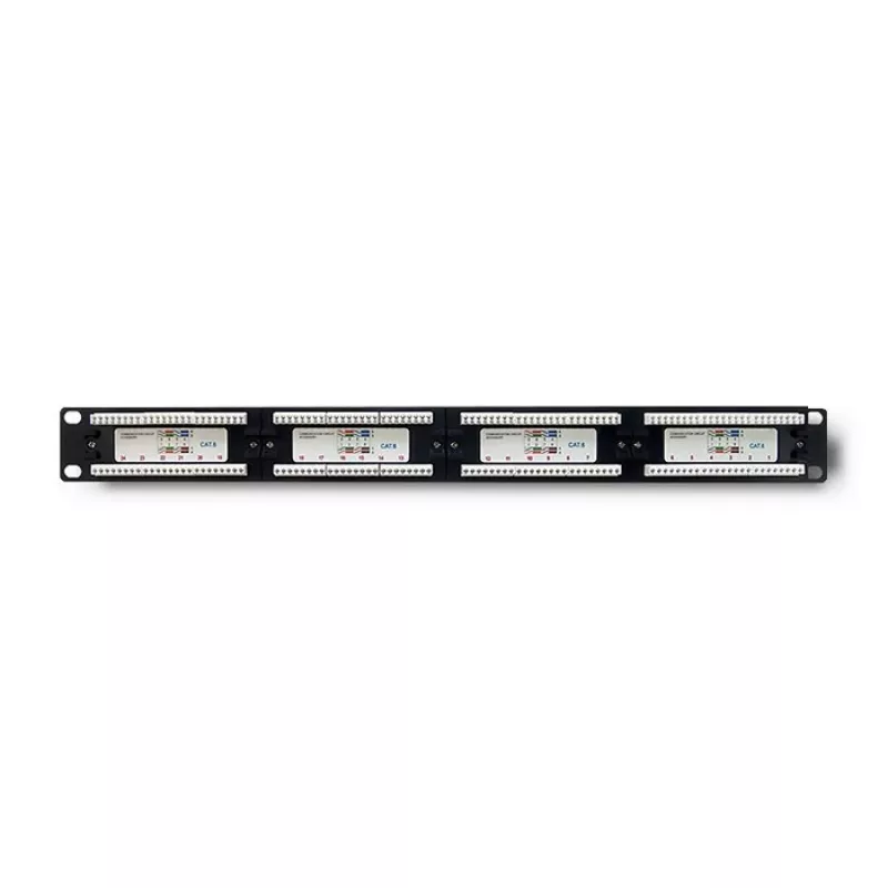 Patchpanel RACK 24 poorten, Cat.6 UTP