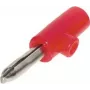 Bananenstekker ShiverPeaks 56200-R, rood — audiostekker voor luidsprekers en versterkers