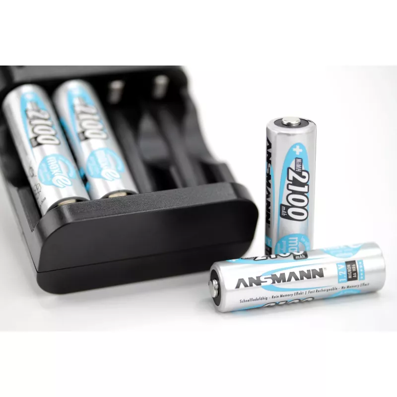 1x4 Ansmann maxE NiMH oplaadbare batterij Mignon AA 2100 mAh 5035052