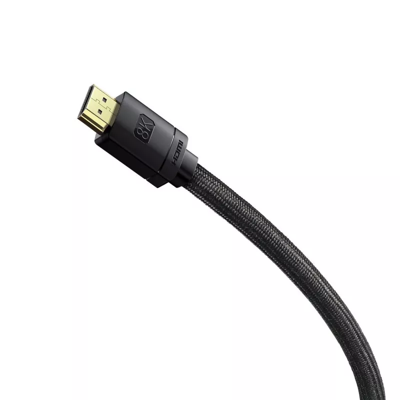 Baseus High Definition Series HDMI 2.1 kabel, 8K 60Hz, 3D, HDR, 48Gbps, 2m (zwart)