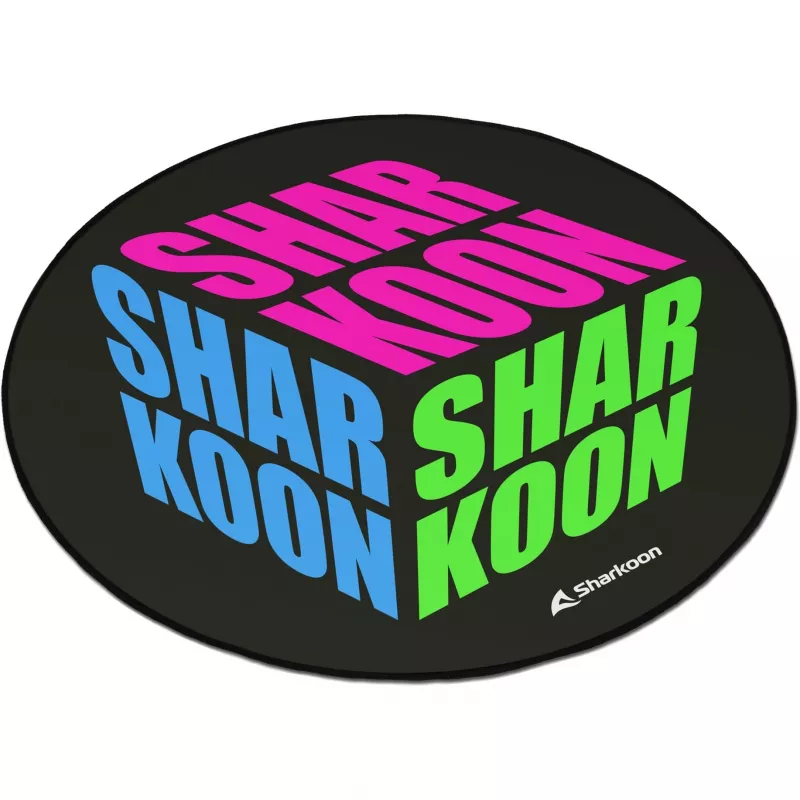 Stoelmat Sharkoon SKILLER SFM11 Cube blauw groen roze polyester 1200x1200x5mm