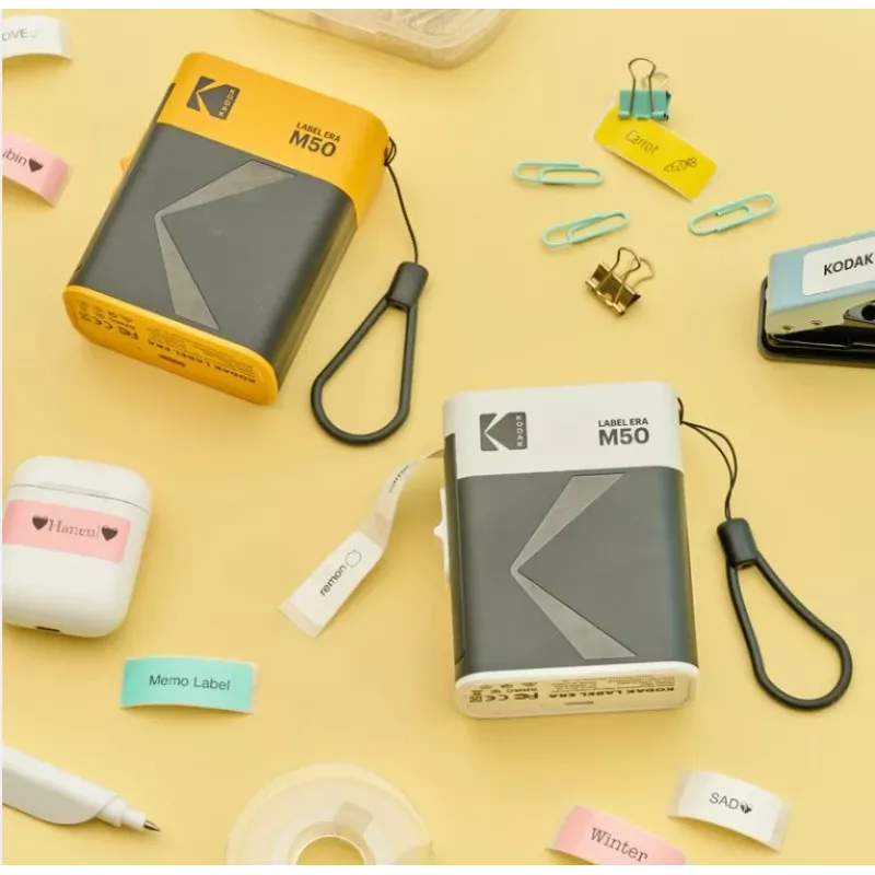 Labelprinter Kodak Label ERA M50 Bluetooth voor 14 mm etiketten met gele rol