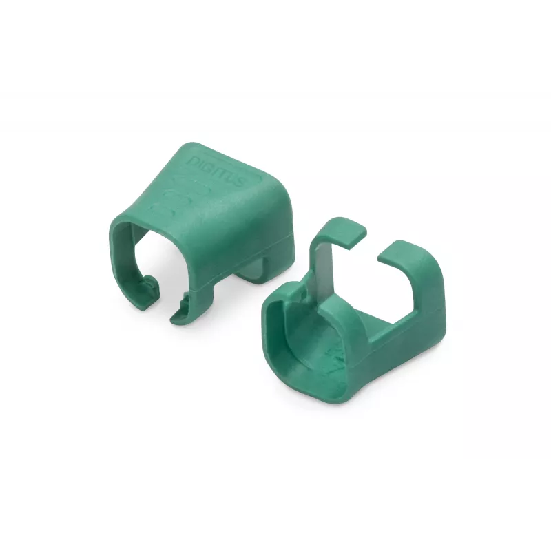 DIGITUS - kabelclips met kleurcodering - voor patchkabels - groen (verpakking van 100) (A-CC-G)