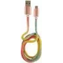 LC-POWER kabel USB-Micro-1M-3 1 m regenboog glitter, USB-A naar micro-USB (LC-C-USB-MICRO-1M-3)