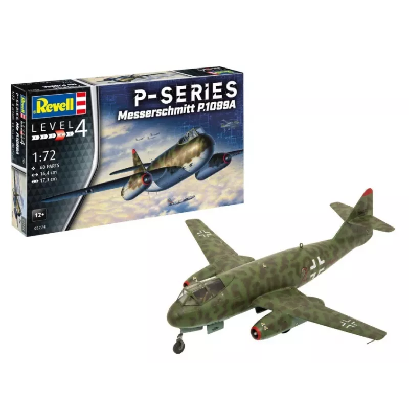 Kunststofmodel vliegtuig REVELL Messerschmitt P.1099A-P-SER schaal 1/72