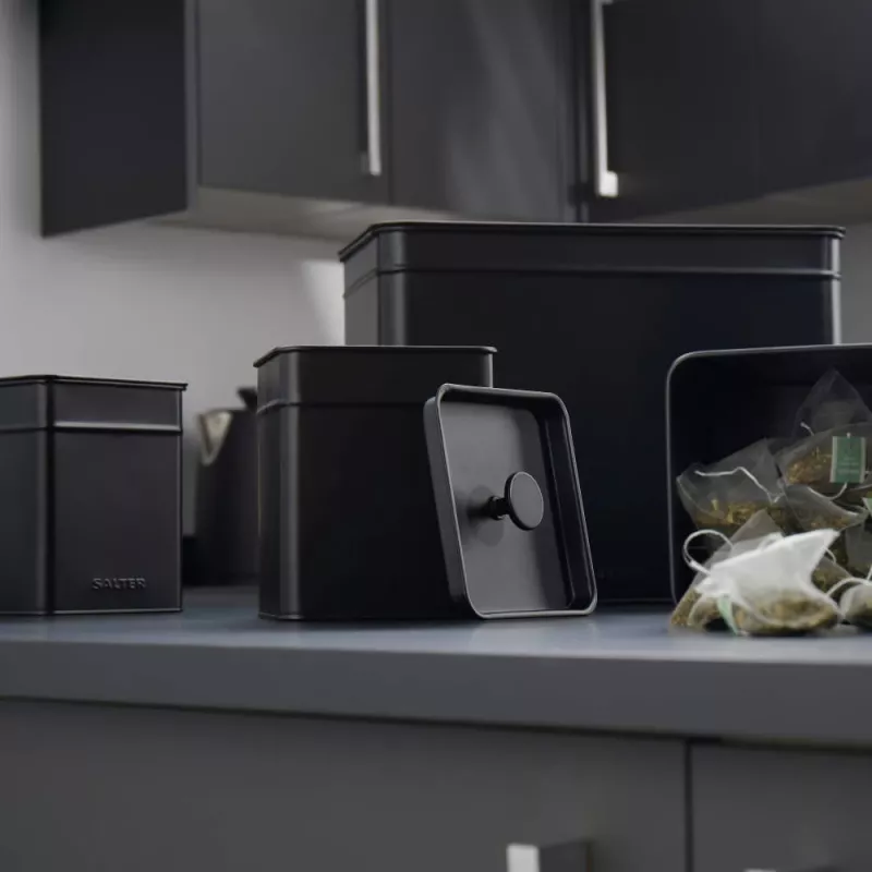 Salter BW126141EU7 broodtrommel en voorraadpotten voor de keuken, 4-delige set
