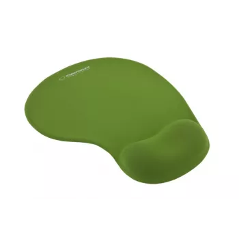 Muispad ESPERANZA EA137G gel met polssteun, effen groen, antislip onderkant