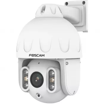 Foscam SD8EP PoE-bewakingscamera wit 8MP (3840x2160), Power over Ethernet, pan- en tiltfunctie, 4x optische zoom