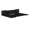 Wandplank voor decoder MACLEAN MC-122, staal, zwart, max. belasting 5 kg, gatafstand 219 mm