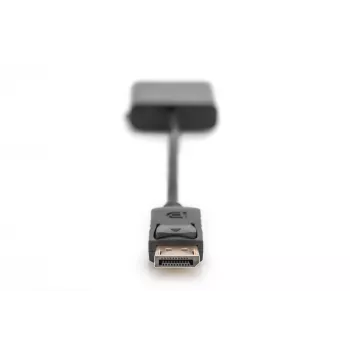 Assmann DisplayPort-adapterkabel. DP - DVI (24+5) M/F. 0,15 m met vergrendeling. DP 1.1 compatibel. UL. bl. zonder afscherming. 32AWG (AK-340409-001-S)