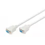Assmann nullmodem-verbindingskabel. D-Sub9 B/B. 3,0 m. snap-kappen. beige (AK-610100-030-E)