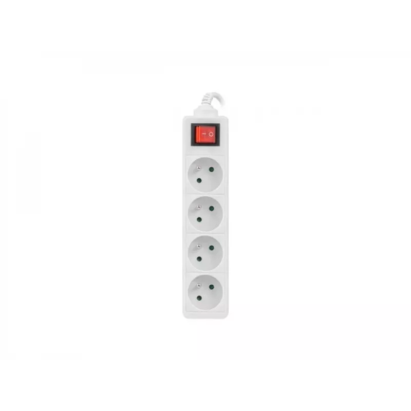 Meervoudig stopcontact Lanberg PS1-04E-0150-W 1,5 m 4 AC-stopcontacten binnen wit