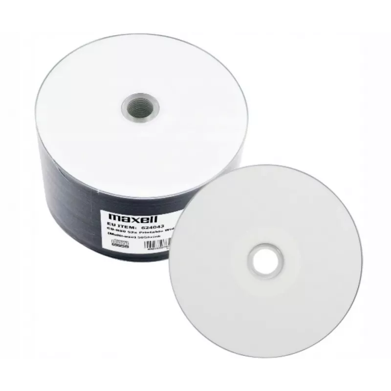 MAXELL CD-R 700MB 50 st. 52x80 min, spindel, bedrukbare CD-R
