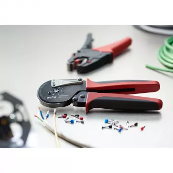Wiha 41246 Kabelkrimptang Crimping Tool zwart, rood