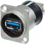 Neutrik omkeerbare USB feed-through 3.0 bus, paneelinvoer inhoud: 1 stuk (NAUSB3-B)