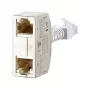 METZ CONNECT BTR Cable Sharing Adapter pnp 3 - netwerksplitter - RJ-45 (W) naar RJ-45 (M) - 8,9 cm - grijs (verpakking van 2) (130548-03-E)