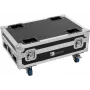 Roadinger Flightcase met 4x AKKU BAR-6 Glow QCL Flex QuickDMX, oplaadfunctie