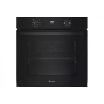 INDESIT oven | IO K55C B | 71 L | elektrisch | katalytisch | elektronisch | hoogte 59,5 cm | breedte 59,5 cm | zwart