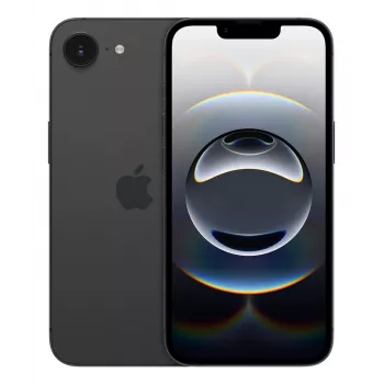 Smartphone Apple iPhone 16e — 6,1 inch (15,5 cm), A18, 128 GB, Dual SIM, 5G, 48 MP, zwart