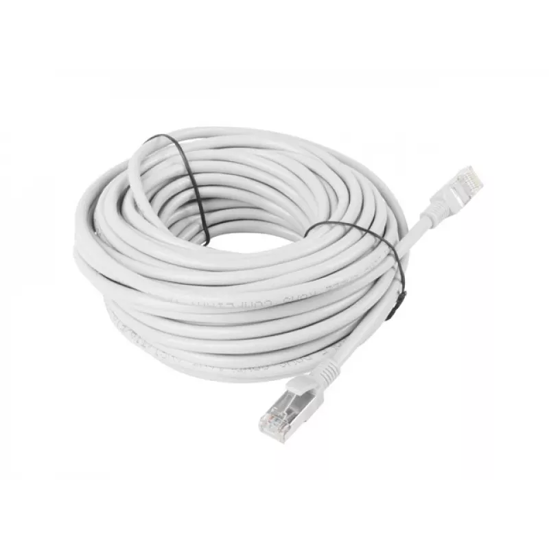 LANBERG Cat5e U/UTP RJ-45 patchkabel PCU5-10CC-1500-S, 15 m, grijs, CCA, 26 AWG, 100 MHz