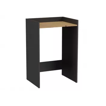 Top e Shop POLA wasruimtekast voor wasmachine – antraciet / artisan eiken