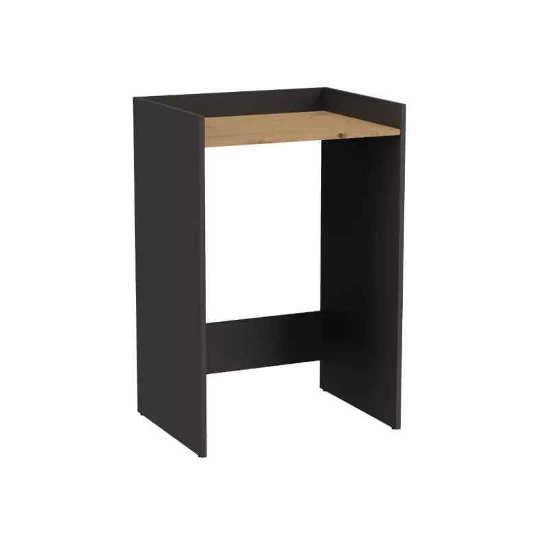Top e Shop POLA wasruimtekast voor wasmachine – antraciet / artisan eiken