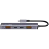 Canyon DS-18 - USB-C hub - 5 poorten - 1x USB-C 5V DC opladen - 2x USB-C - 10 Gbit/s - 2x USB 3.2