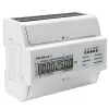 Qoltec driefasige bidirectionele elektronische meter | DIN-rail energieverbruiksmeter | 400V | 100A | LCD | 4P