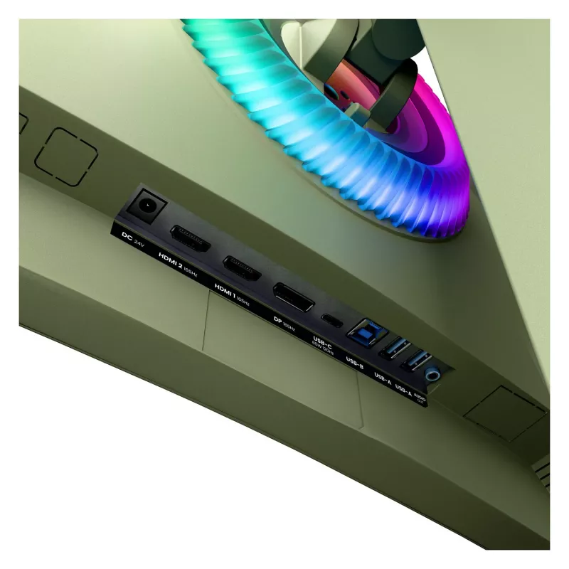 Curved computermonitor Arozzi Nova 49 inch (124,5 cm) dual QHD 5120×1440 LED VA, 4 ms, groen
