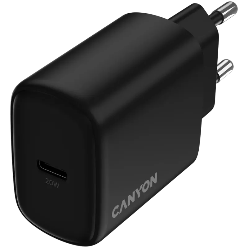 CANYON oplader OnCharge 200 20W 1xPD EU zwart