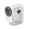 Fusselrasp ESPERANZA Cuddly ECS003E — draagbare fusselverwijderaar, wit/grijs, roestvrijstalen mes, batterijgevoed, compact (80×40×75 mm)