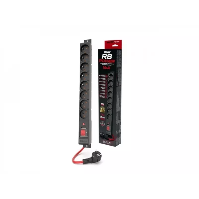 Stekkerdoos R8 Power 5M 8X 230V Pl 16A Acar W2452