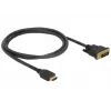DeLOCK 85652 videokabeladapter 1 m HDMI type A (standaard) DVI zwart (85652)