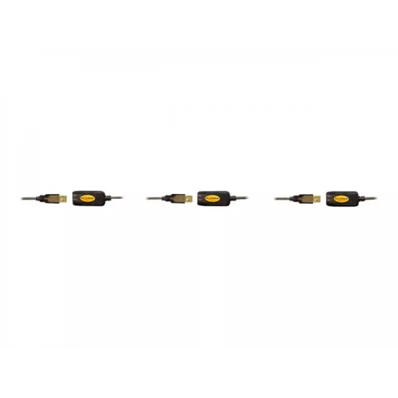USB-kabel DeLOCK 82446 USB 2.0 10m zwart