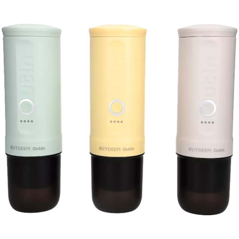 BUYDEEM Nano-espressomachine, model OTEM-01, kleur Mellow Yellow