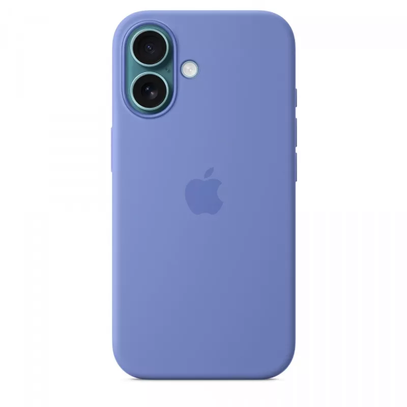 iPhone 16 siliconenhoesje met MagSafe - periwinkle