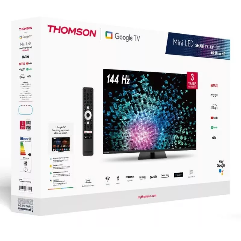 Thomson 43MG7C15 - 4K LED smart-tv, Google TV, 43, 144 Hz