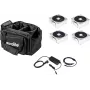 EUROLITE 20000444 LED-vlaklichtset – 4× accu IP-panelen met oplader en softtas