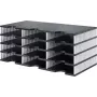 styrodoc trio documenten-opbergbox polystyreen zwart - wit (268-0304.09)