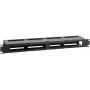 Kabelmanagementpaneel LOGON RAO420BL 1U zwart 19 inch