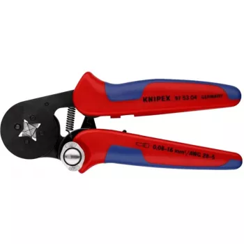 Zelfinstellende krimptang 97 53 04 SB (rood/blauw, voor adereindhulzen)