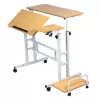 Maclean mobiele laptoptisch, wit, 80x60cm, max. 50kg, in hoogte verstelbaar 67-115cm, MC-124 W