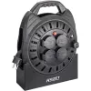 Kabelhaspel Hazet 161N-3D, 10,00 m kabel, zwart, draagbare stroomverlengkabelhaspel